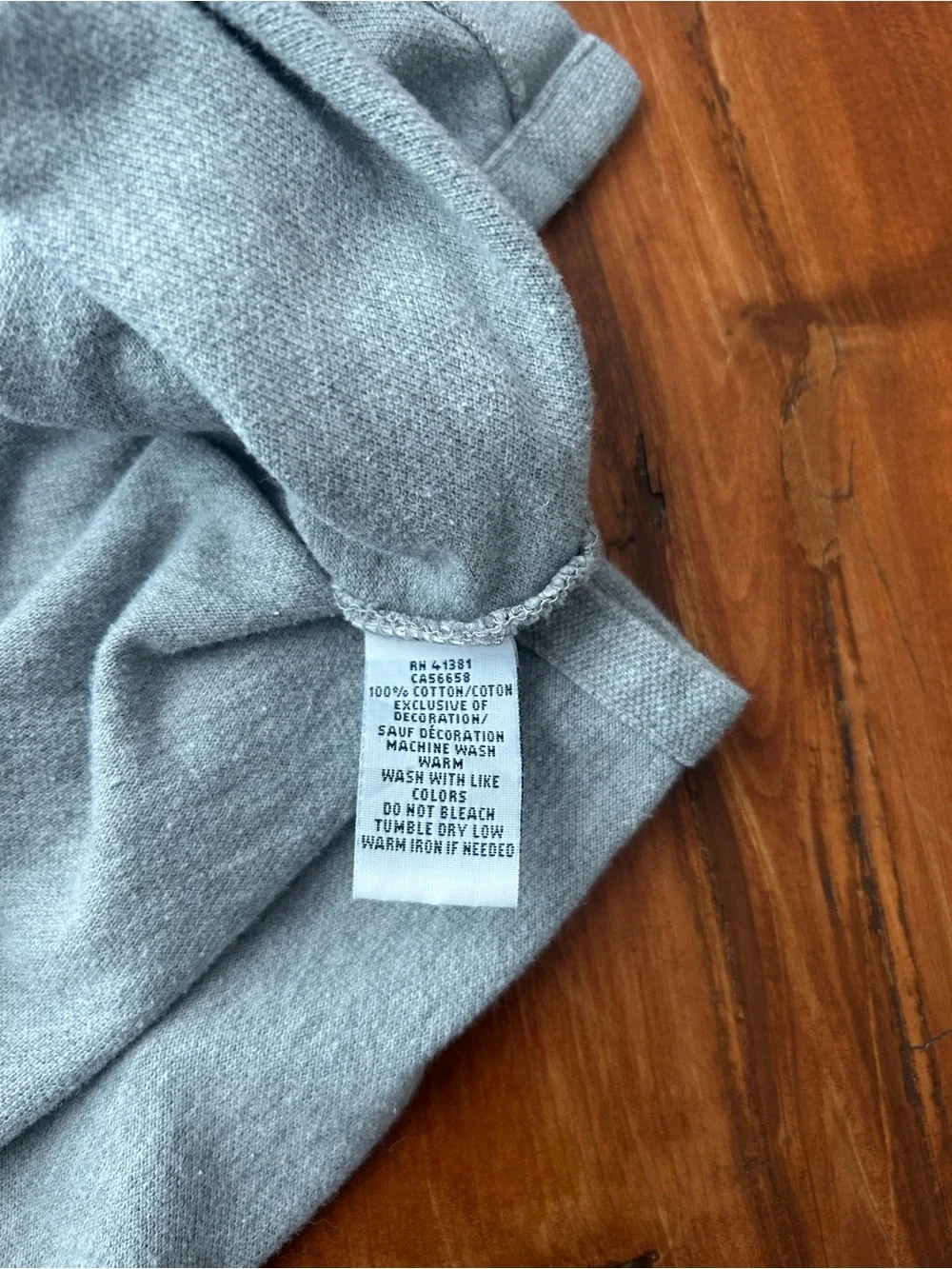 Ralph Lauren Men's Light Gray Polo with Navy Pony